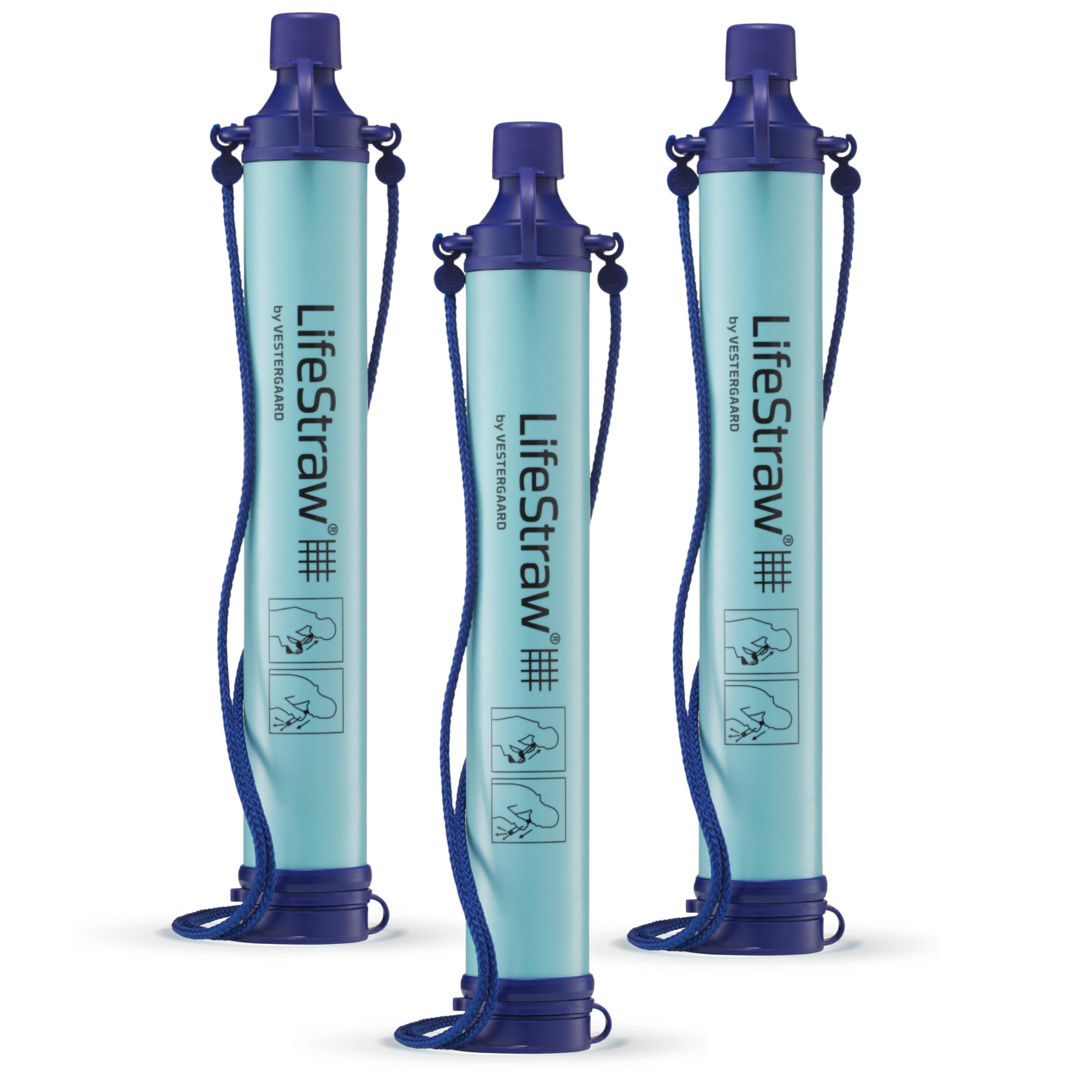 Filtro De Agua Lifestraw Personal Para Senderismo, Acampada, Paquete De 3