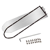 Magideal - Cubierta Inferior De Scooter Eléctrico Placa Metálica De Acero Inoxidable Impermeable Protección Batería Accesorios Resistente A Impactos Adecuada Para G30 Máximo