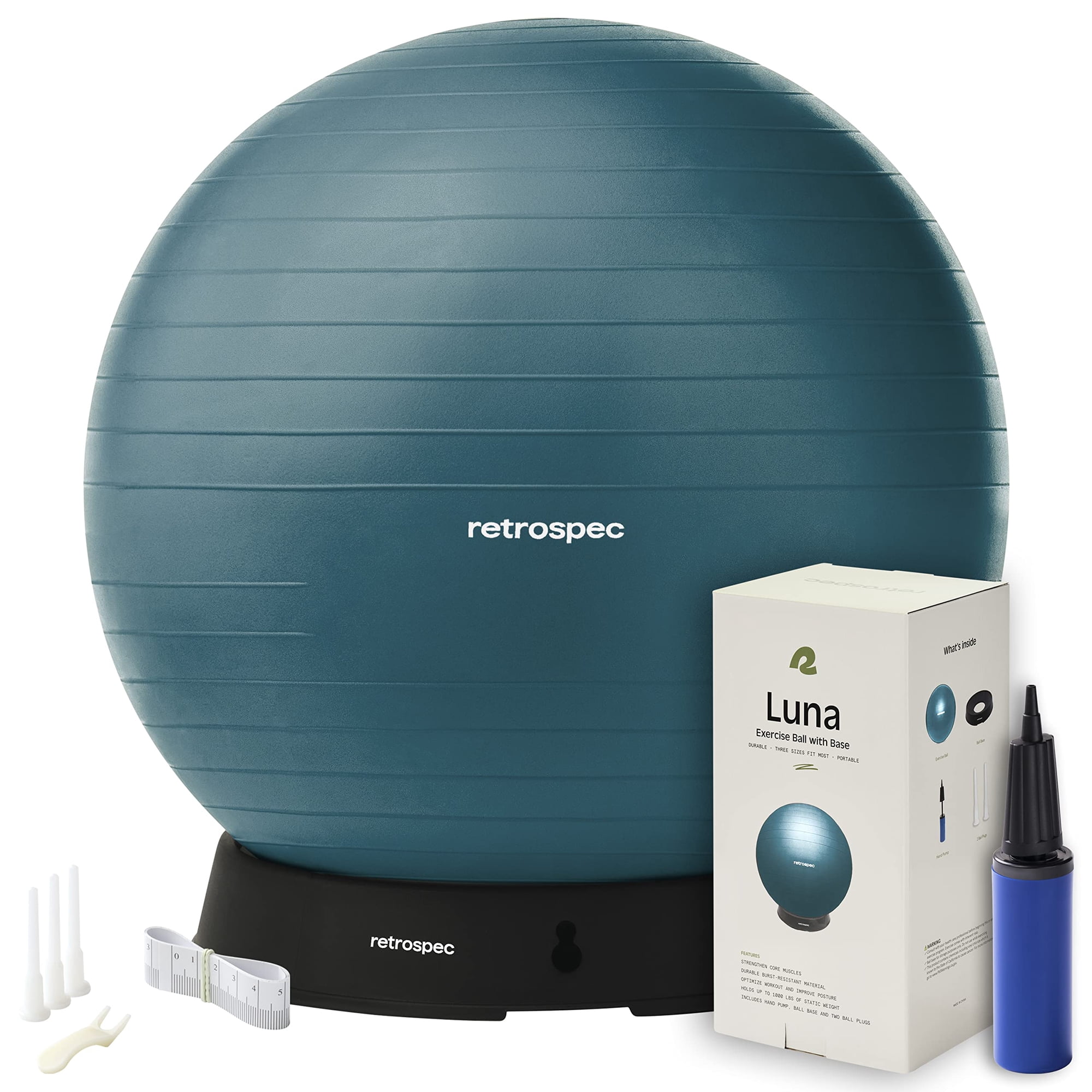 Pelota De Ejercicio Retrospec Luna Anti-burst Con Bomba Para Yoga