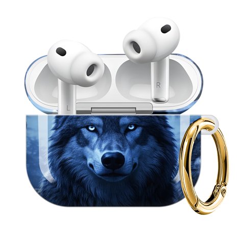 Funda Para Airpod Pro 3 Sxboxing Lobo Luna Con Llavero