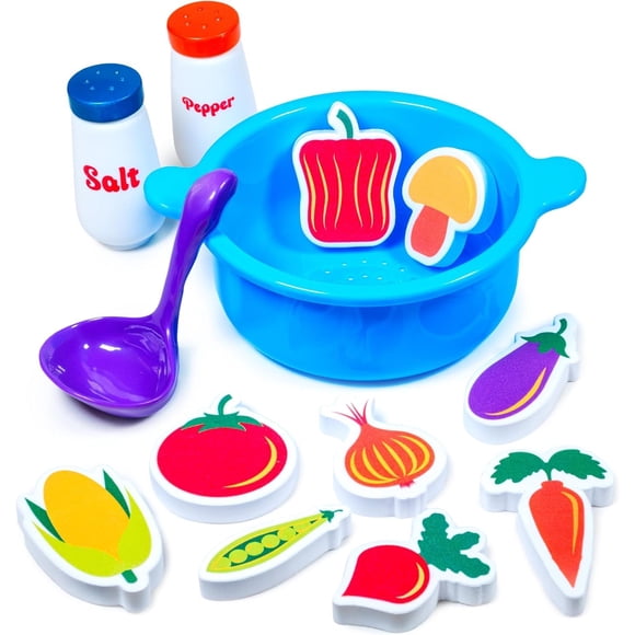 Cuchara para sopa de Bath Toy Tub Works Tub, Strain & Play para niños pequeños