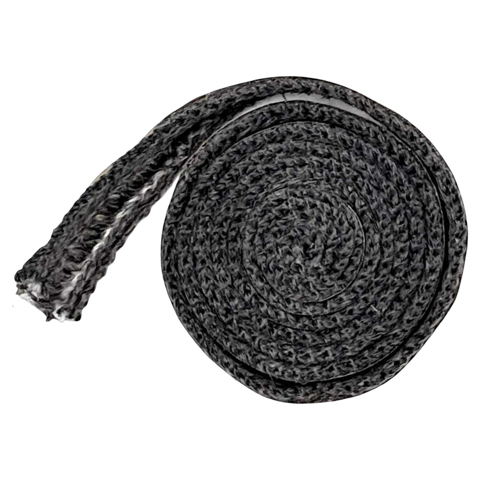 Magideal - Cuerda De Estufas Planas Autoadhesivas, Cordón De Sellado De Chimenea Cinta De Junta Plana De Fibra De Vidrio Cinta De Junta De Estufa, Para Estufa De 15 Mm De Ancho