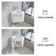 thumbnail image 4 of El combo de lavabo para tocador de baño ganó 16 esquinas para espacios pequeños, 4 of 8