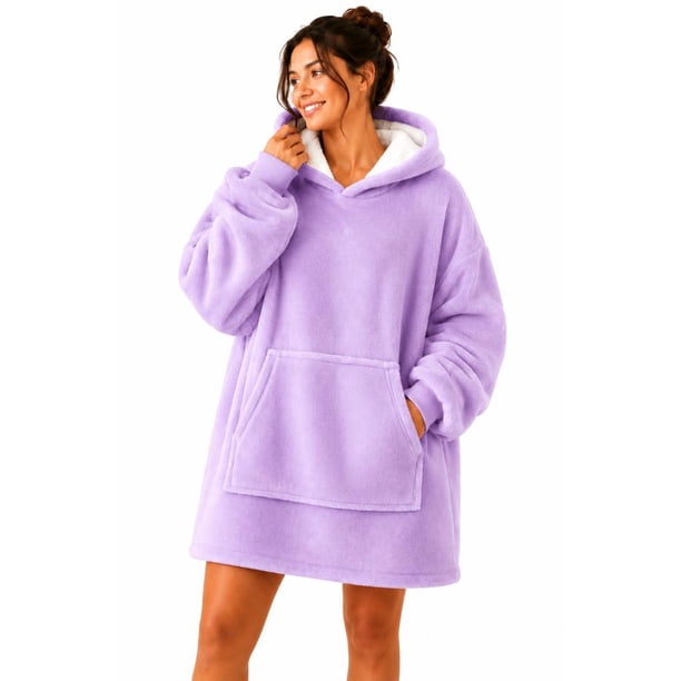 Poleron Felpa Capucha Manta Polar Invierno Unisex Talla Unic