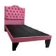 thumbnail image 2 of Cama 1,5 Plazas Ovalado, Incluye Base + Respaldo Rosa, 2 of 2