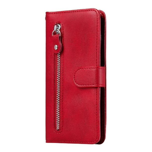 Funda con Cremallera para Xiaomi POCO X4 PRO 5G, Carcasa Cartera de Cuero PU con Soporte y Tarjetero