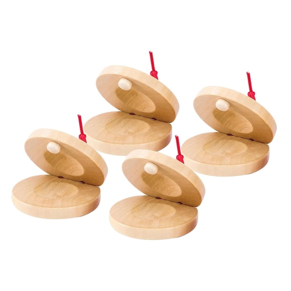 Castañuelas Para Dedos, Instrumentos Musicales Preescolares, Juguetes Rítmicos Para Niños, Bebés, 4 Uds.