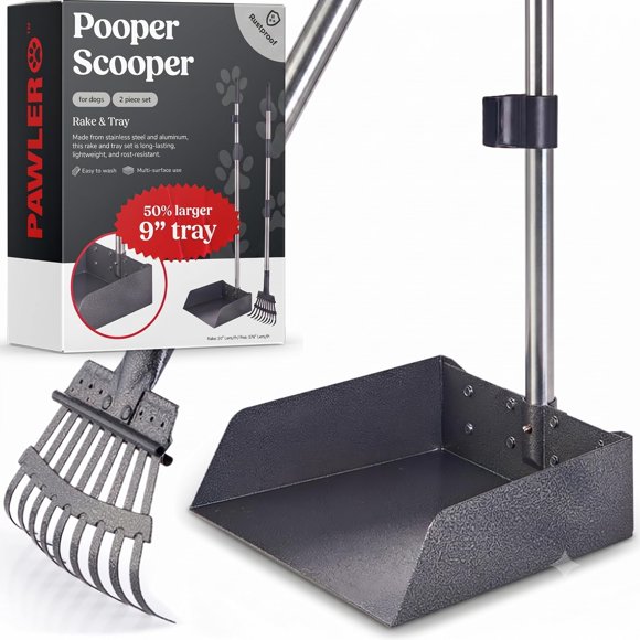 Recogedor Pawler 91 cm con rastrillo y bandeja XL