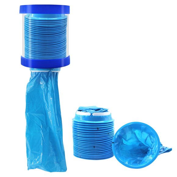 Dispensador de bolsas para vómitos AuroraTurn 12,5 cm Azul 25 bolsas