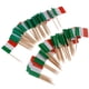 thumbnail image 5 of Bandera de 100 piezas decorativas palillos de dientes fiesta comida decoraciones Italia, 5 of 5