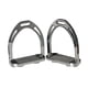 thumbnail image 1 of 2 Piezas De Estribos Para Silla De Montar, Sólidos Y Brillantes, Suministros Ecuestres Para Entrenamiento De Adultos, Color Plata, 1 of 5