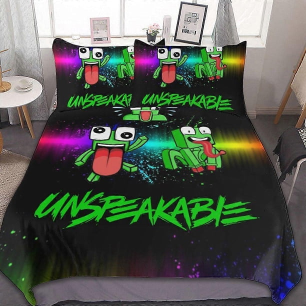 Juego de ropa de cama con funda nórdica y fundas de almohada con estampado 3D