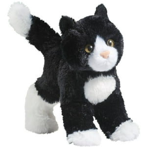 Peluche Douglas Snippy, Gato Blanco Y Negro, 20 Cm