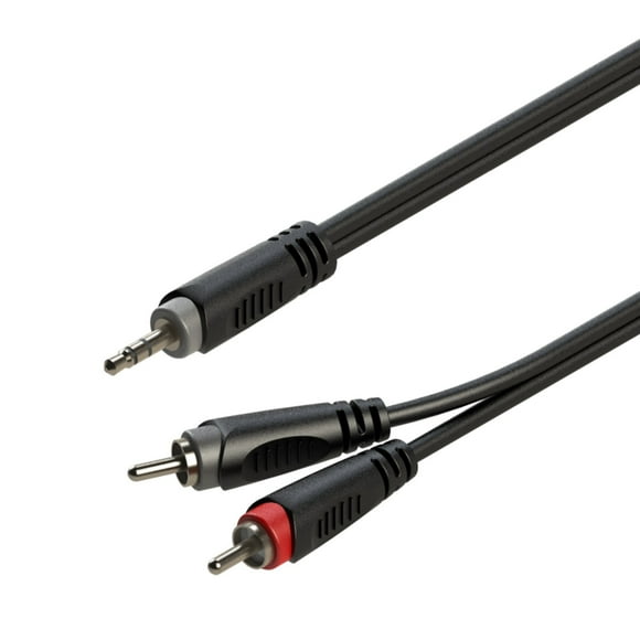 Cable de audio jack estéreo Aux. 3,5 mm a 2 RCA