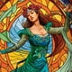 thumbnail image 3 of Playmat Topdeck Colección Vitrales - Doncella, 3 of 3