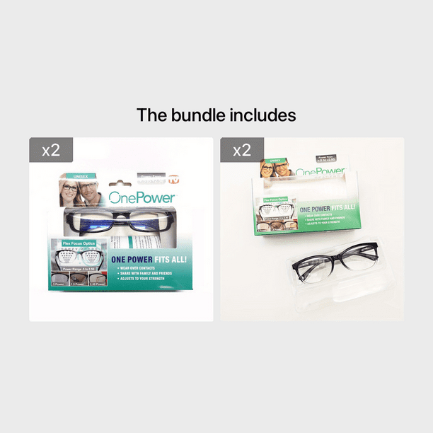 High-Quality Bifocal Glasses for Men and Women - Auto Adjusting Readers with +50 to +250 Range