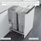 thumbnail image 3 of Cubo de basura Dowell para cocina y baño, 47 L, gris, paquete de 2, 3 of 9