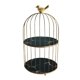 thumbnail image 2 of Iron Art Nordic Bird Cage Rack Lápiz Labial Perfume Cosmético 19.5x36.5cm Negro, 2 of 5