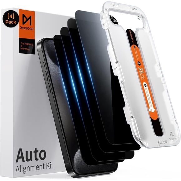 Protector De Pantalla De Privacidad Paquete De 4 Unidades Para Iphone 15 Pro Max