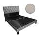 thumbnail image 1 of Base de Cama con Respaldo a Piso King Beige Eco Cuero, 1 of 2
