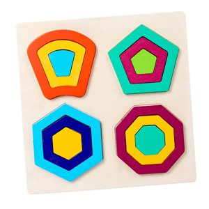 Magideal - Rompecabezas De Formas Geométricas Montessori Para Niños, Regalos Del Día De San Valentín, Tablero De Clasificación A Juego De Colores, Rompecabezas D Estilo C