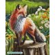thumbnail image 2 of Kit de Arte con Diamantes DIAMOND ART CLUB Foxie entre las Flores, 2 of 7