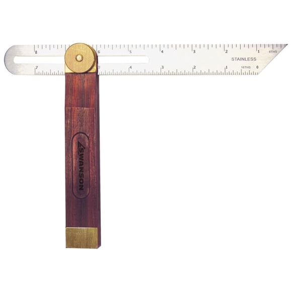 Bisel corredizo en T Swanson Tool Co TS149 con 22 cm de acero inoxidable