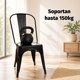 thumbnail image 3 of Pack 4 Sillas Tolix Comedor Negro Mate Liso, 3 of 9