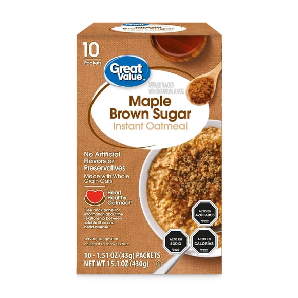Avena Instantánea Maple y Azúcar Rubia, 430 g