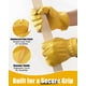 thumbnail image 3 of Guantes de trabajo DULFINE de cuero de vaca resistentes a perforaciones y cortes, 3 of 7