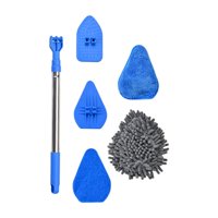 Magideal - Cepillo De Limpieza Para Ducha, Bañera, Fregador De Ventanas, Ángulo Ajustable, Cepillo Limpiador Para Pared, Puerta, Fregadero, Hogar, Con Mango Larg