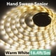 thumbnail image 1 of 1pc DC 5V Lamp USB Motion LED Backlight TV Kitchen LED Strip Hand Sweep Waving ON OFF Sensor Light Diode Lights Double-sided Tape, 1 of 3