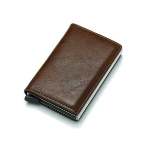 Pios - Billetera Y Tarjetero Rfid Anti-Clonación Café Oscuro