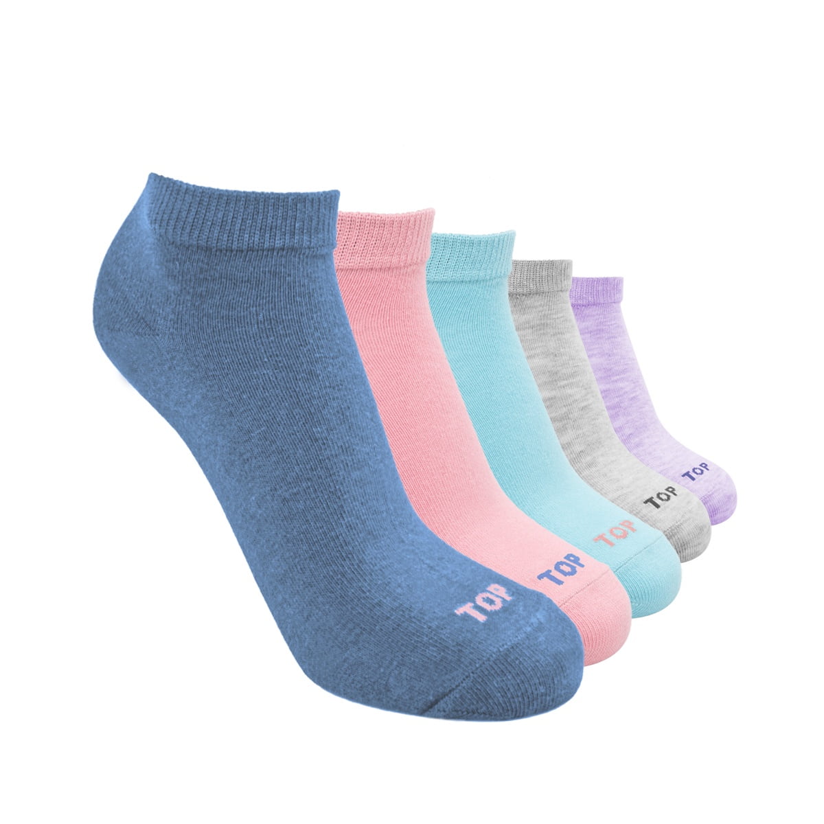Top - Calcetines Cortos Algodón Niñas Pack 5 C1