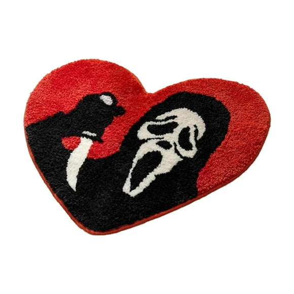 Alfombra De Baño De Halloween, Alfombra Para El Suelo De La Ducha, Decoración De Halloween Suave Y Divertida, Alfombra Aterradora, Patrón De Terror