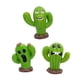 thumbnail image 2 of 3x Mini Figuras De Cactus Esculturas Decorativas Divertidas Para Escritorio, Patio, Oficina, 2 of 3