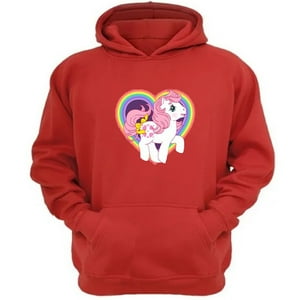 Genérico - Polerón Canguro Mi Pequeño Pony Rojo Talla Xl Unisex