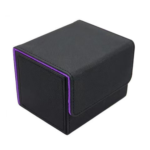 Magideal - Caja Para Guardar Barajas De Cartas, Organizador De Cartas Con Capacidad Para 100 Cartas. Negro