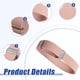 thumbnail image 4 of Brazalete elástico para mujer y hombre, brazalete de 2 cm, gemelos para camisa, 4 of 5