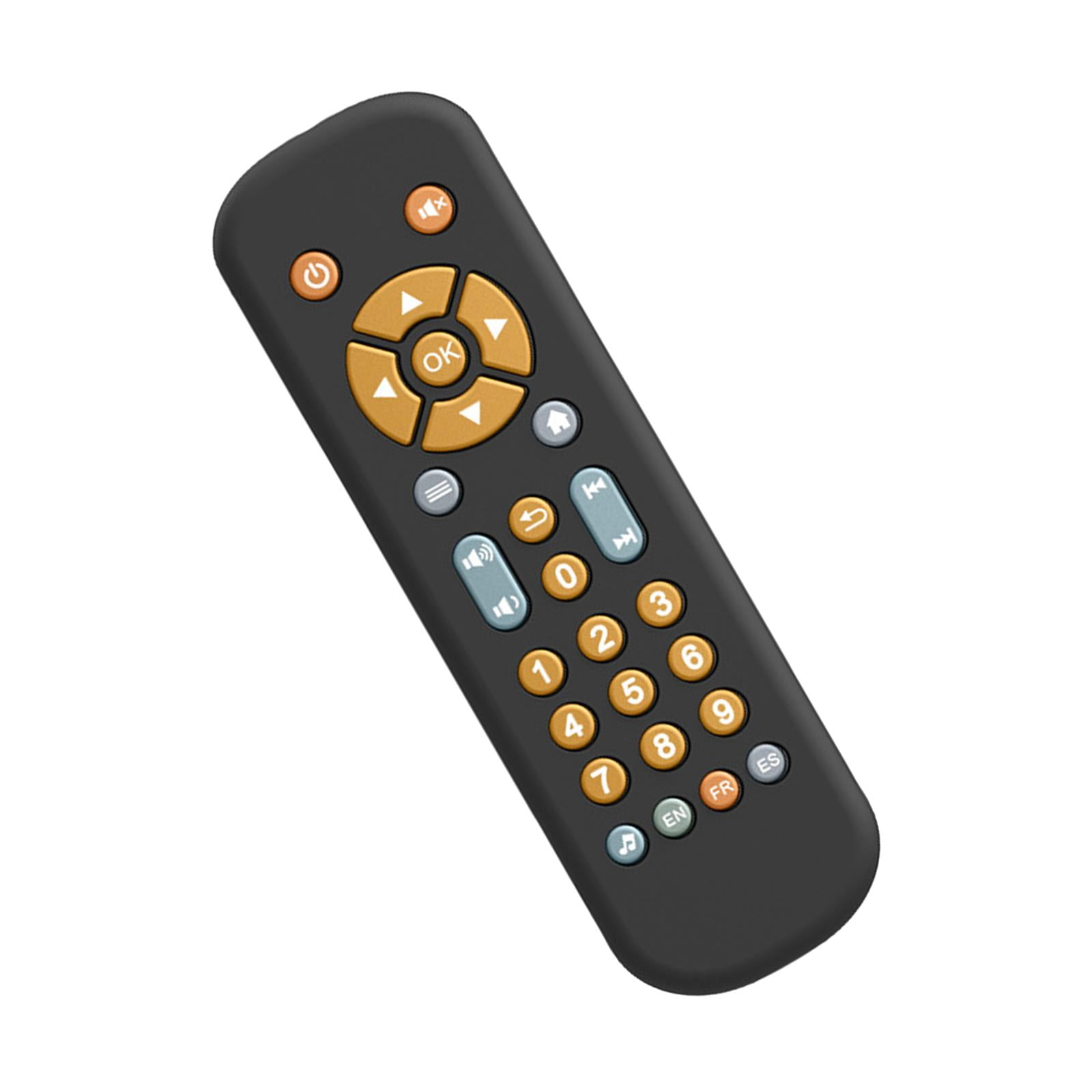 Bothyi - Juguete Realista Con Control Remoto De Tv Para Niños Pequeños, Juguete De Aprendizaje Para Bebés De 6 A 12 Meses, Color Negro