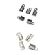 thumbnail image 3 of 200Pcs plegable abrazadera broches clip conector termina cable para joyas de cuero DIY, 3 of 3