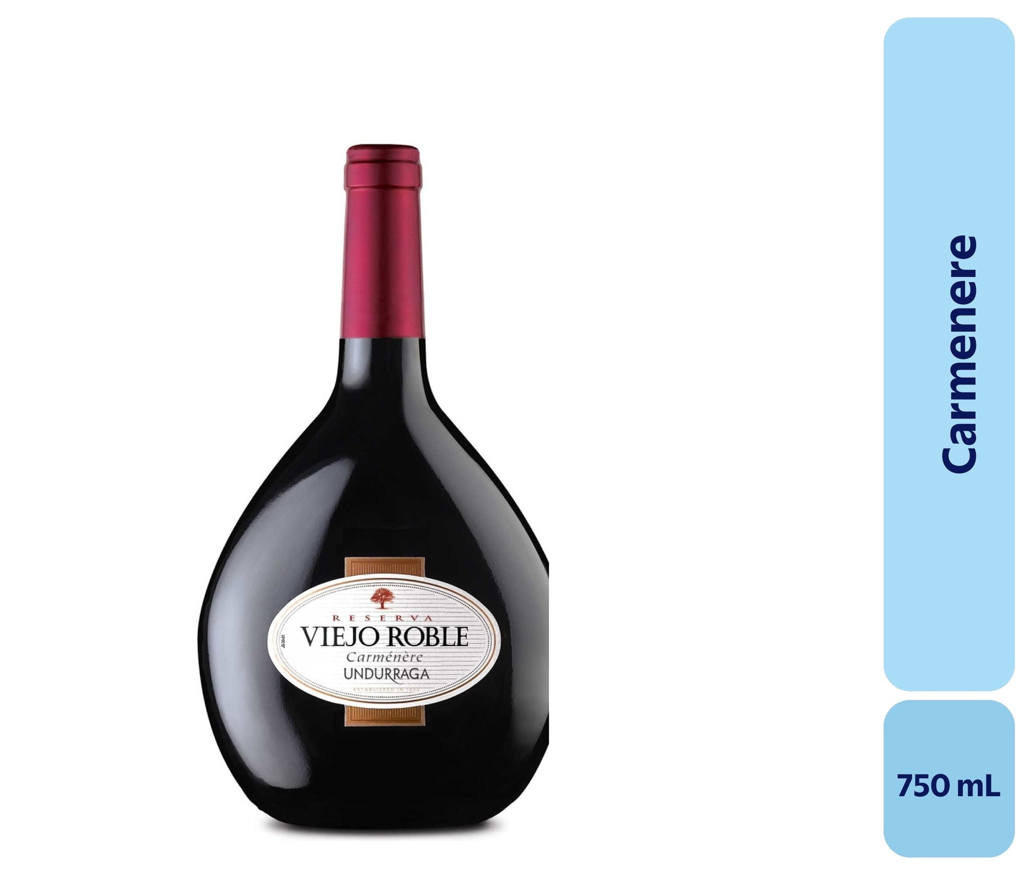 Vino Carménère Botella 750 mL Undurraga