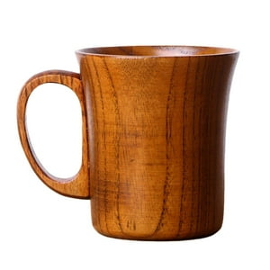 Genérico - Taza De Madera Hecha A Mano Café Té Cerveza Jugo Leche Taza Bebida 10 Cm X 8,8 Cm