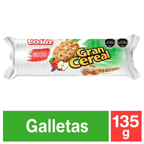 Galletas Gran Cereal Muesli Bolsa, 135 g
