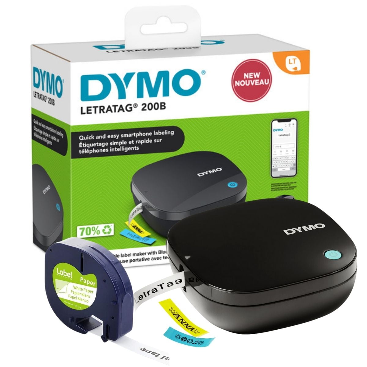 Impresora De Etiquetas Dymo Letratag Lt 200b Bluetooth