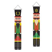 Bothyi - Cartel Navideño Para Puerta, Cartel Navideño Para Porche, Pareado Para Pared De Valla, Estilo De Año Nuevo D