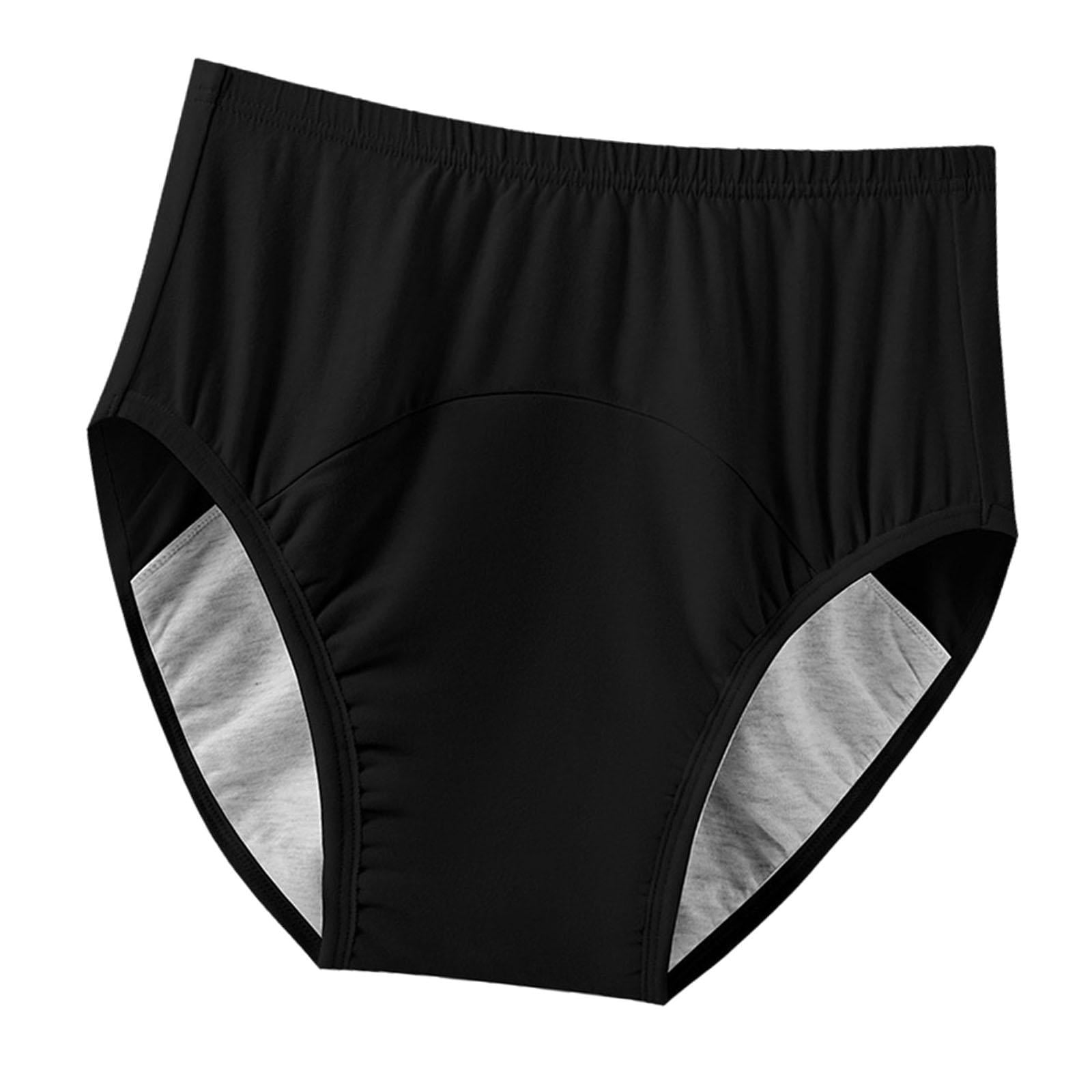 Ioensy - Pañal Para Adultos, Ropa Interior Para Incontinencia, De Algodón, Para Personas Mayores, Color Negro, Talla Xxl