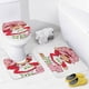 thumbnail image 4 of Tarta de fresa-theme 4-Piece Shower Curtain Set with Rugs, Waterproof Bathroom Decor Set Includes Bath Mat, U-Shaped Rug, Toilet Lid Cover and Curtain with Hooks, 4 of 6