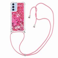 Funda Foxdock Para Samsung Galaxy A26 5G Con Cuerda Ajustable, Brillo Líquido, Protección Antigolpes Y Lente – Ideal Para Regalo