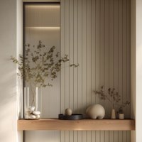 Masisa - Revestimiento Micro Ripado 68 Visón 2480X218Mm